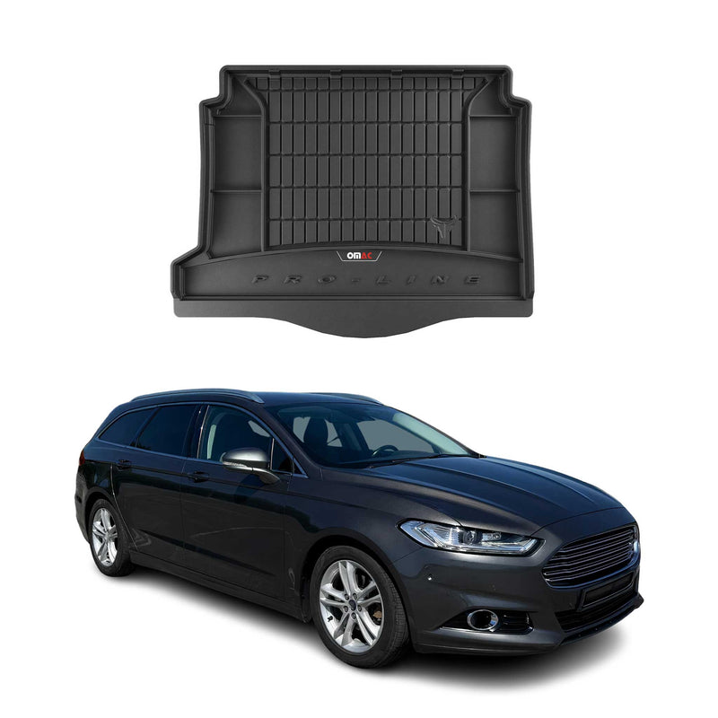 Tapis de Coffre pour Ford Mondeo mk5 Turnier Hybrid 2014-2022 TPE Noir