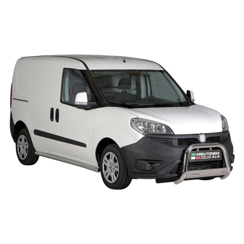 Pare-buffle Avant pour Fiat Doblò 2015-2022 63 mm en Acier Gris