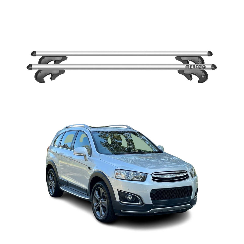 Barres de toit transversales pour Holden Captiva 2006-2018 90kg Alu Gris 2x