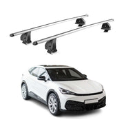 Barres de toit transversales Alu pour Cupra Tavascan 2024-2026 TÜV 75 kg Gris 2x