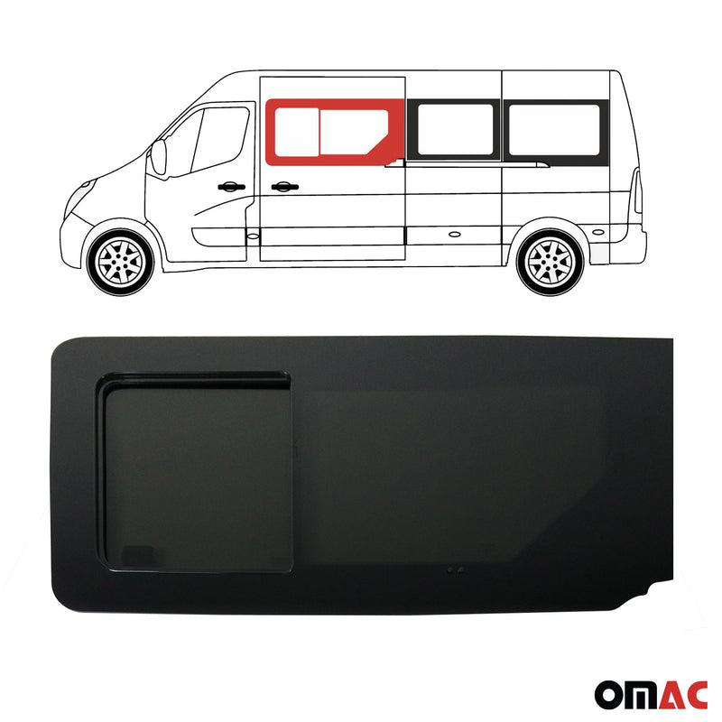 Vitre de Porte pour Opel Movano 2010-2023 Avant Gauche coulissante L2 L3 L4 H2