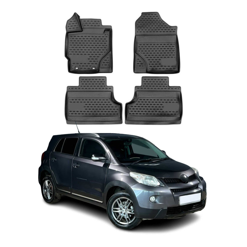 Tapis de Sol pour Toyota Urban Cruiser 2008-2014 Caoutchouc Noir