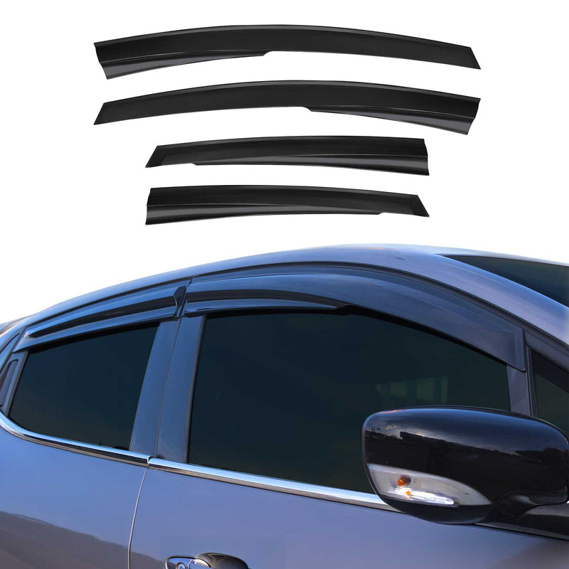 Déflecteurs De Vent Pluie D'air pour Ford Fiesta HB 2010-2017 Acrylique 4 Pcs