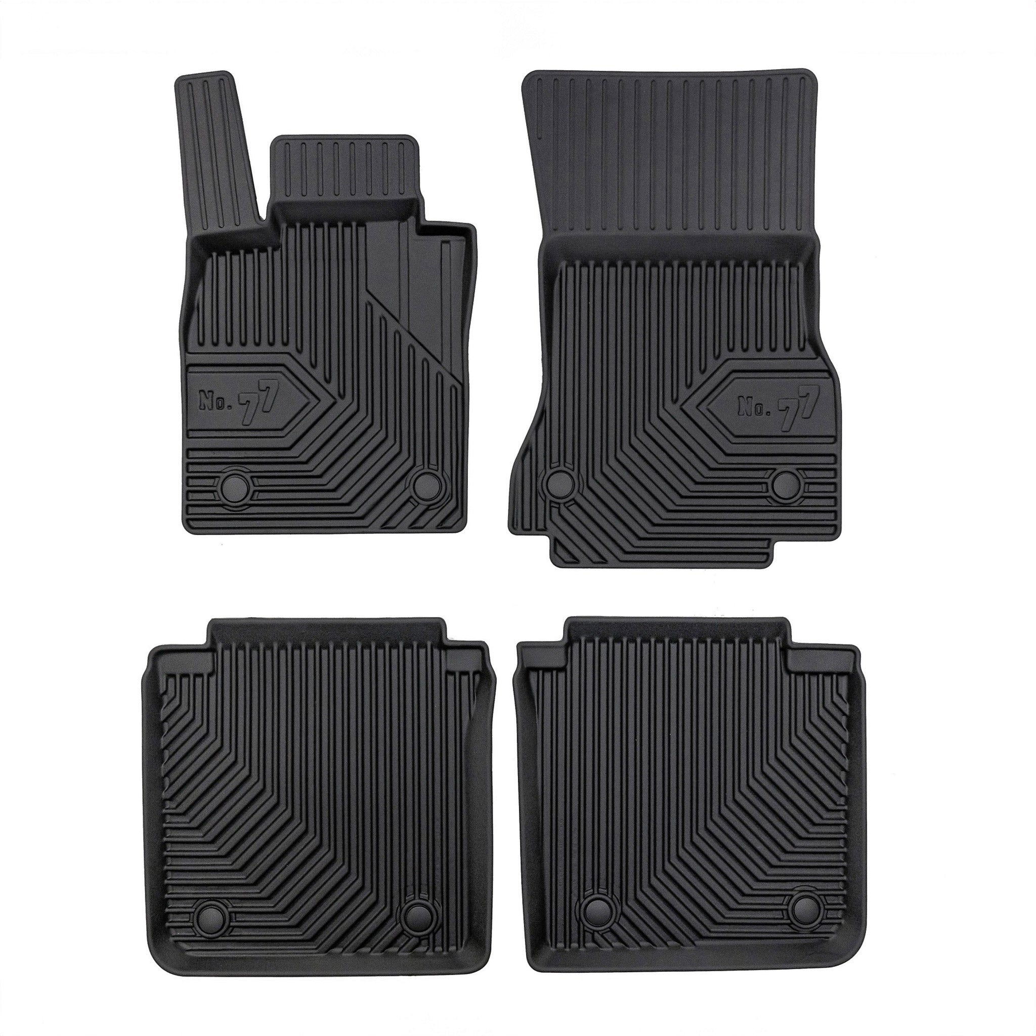 Tapis de Sol de Voiture pour BMW Série 7 G70 2022-2026 TPE Imperméable 4Pcs