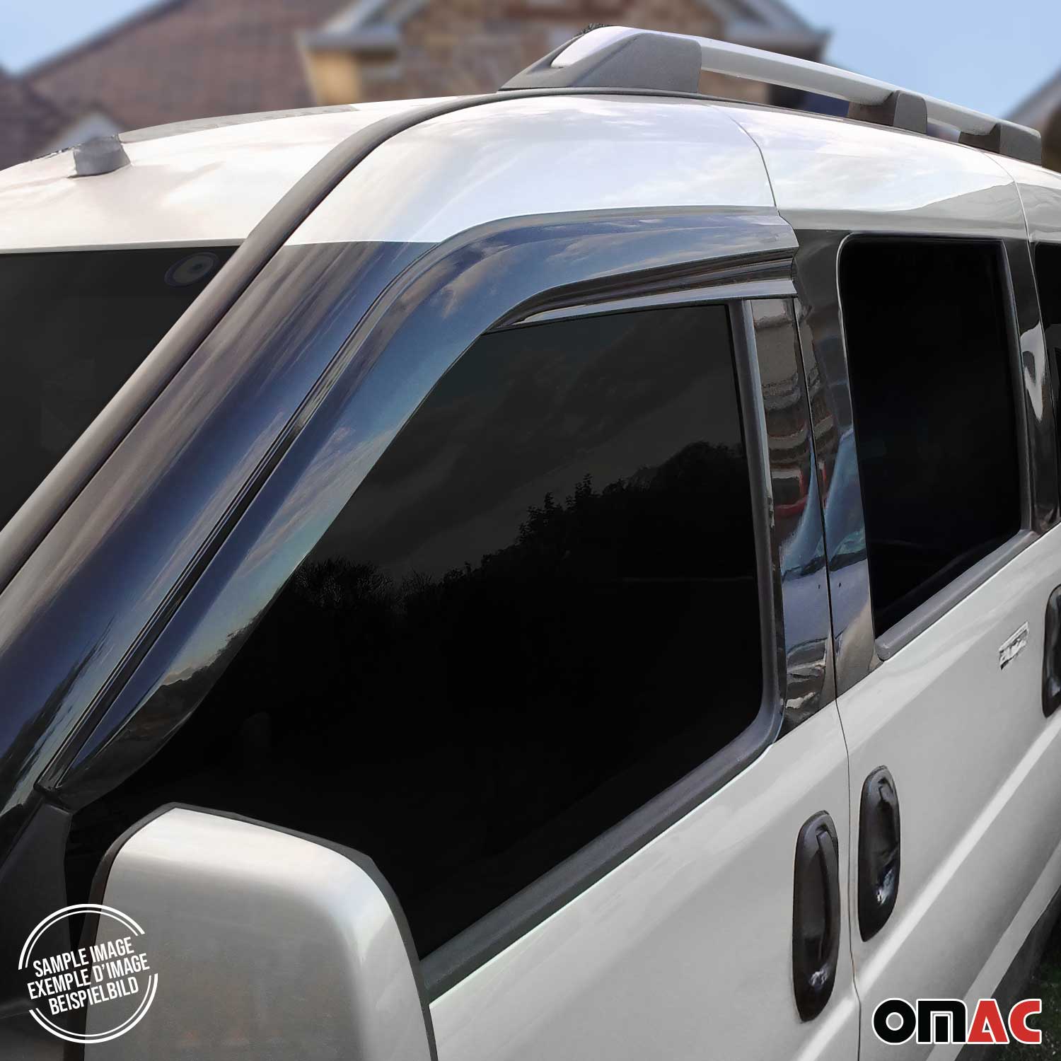 Déflecteurs De Vent Pluie D'air pour Fiat Fiorino Qubo 2007-2017 Acrylique 2 Pcs