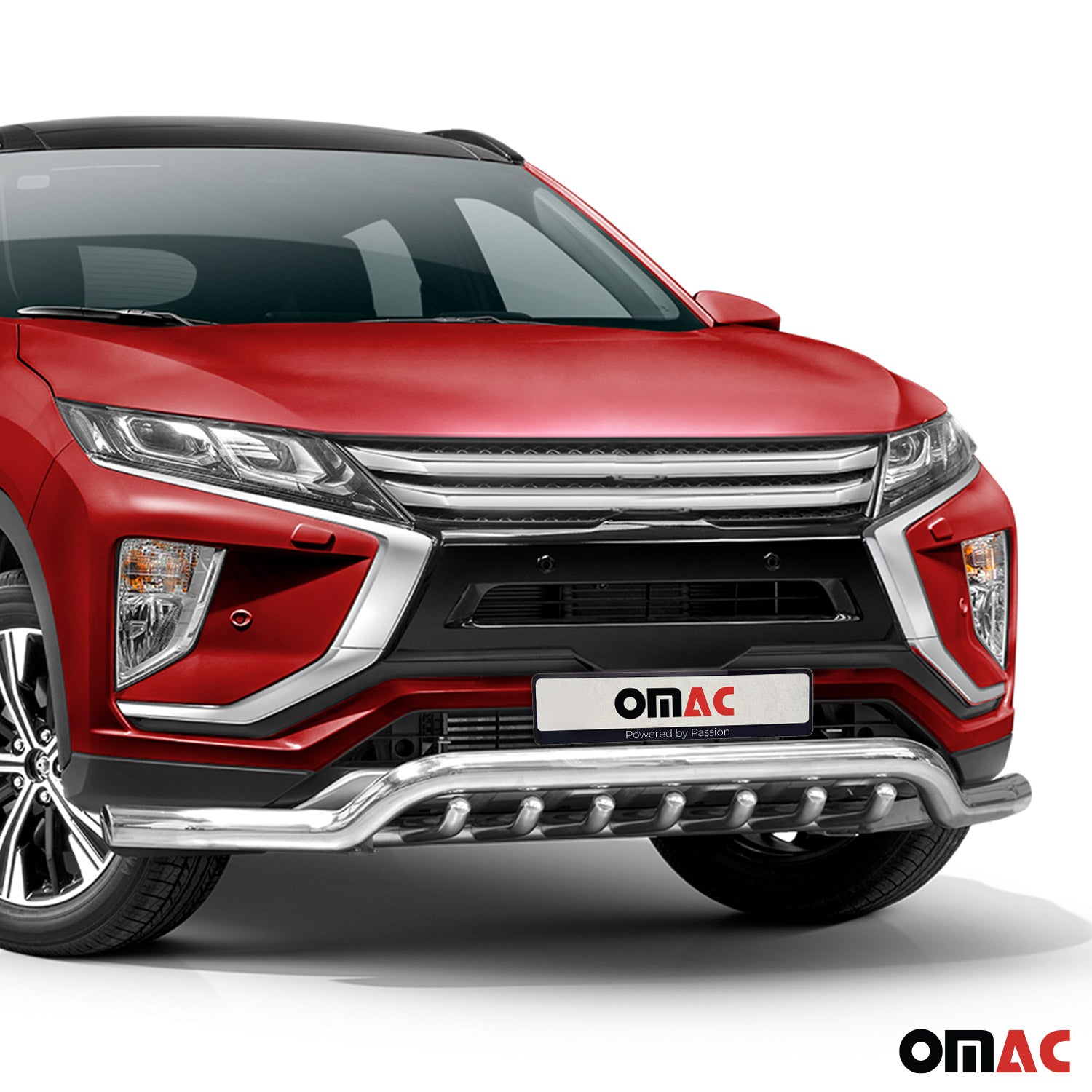 Pare-Buffle Avant Pour Mitsubishi Eclipse Cross 2018-2019 Argent