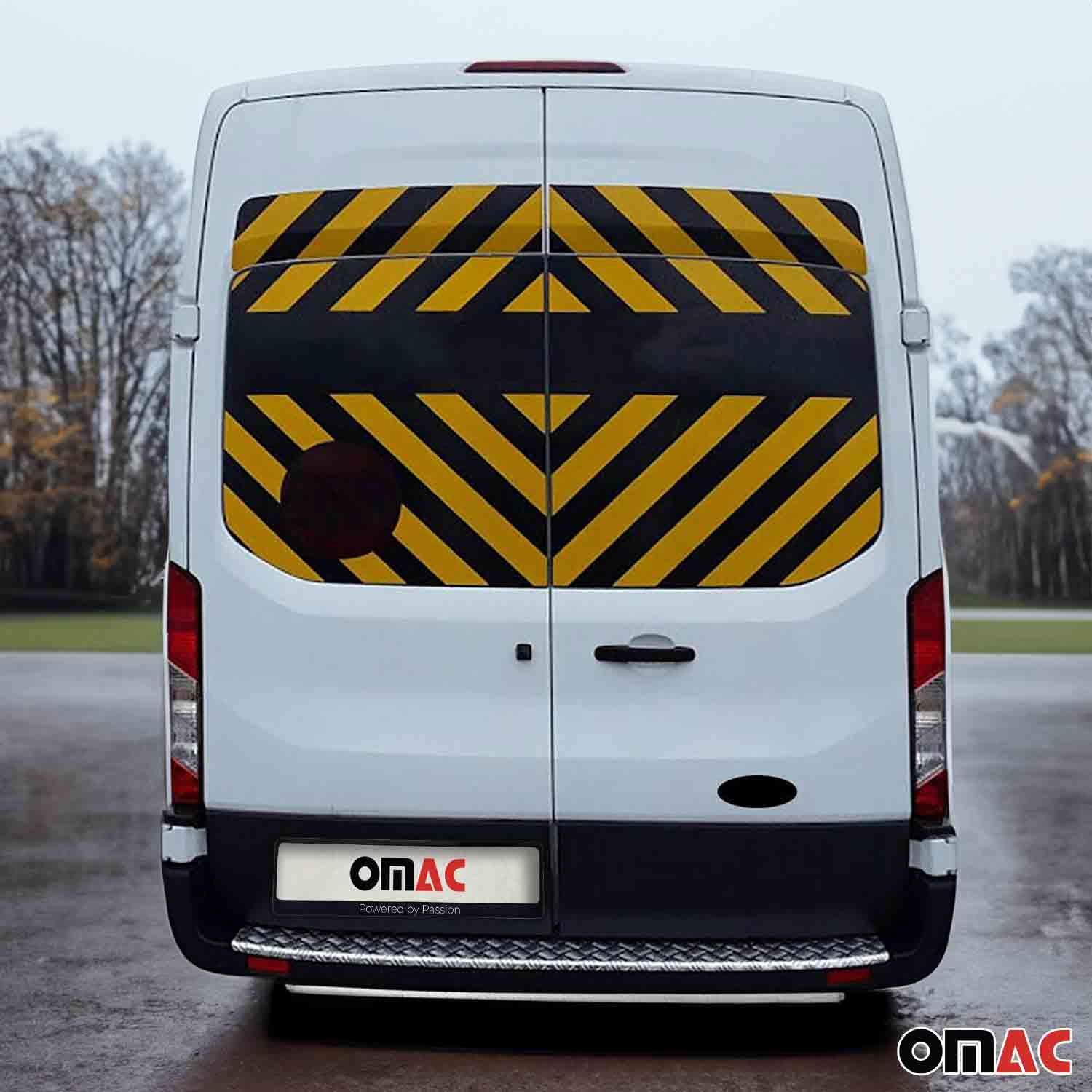 Protection de Pare-Chocs Arrière pour Ford Transit 2015-2026 Alu Argenté