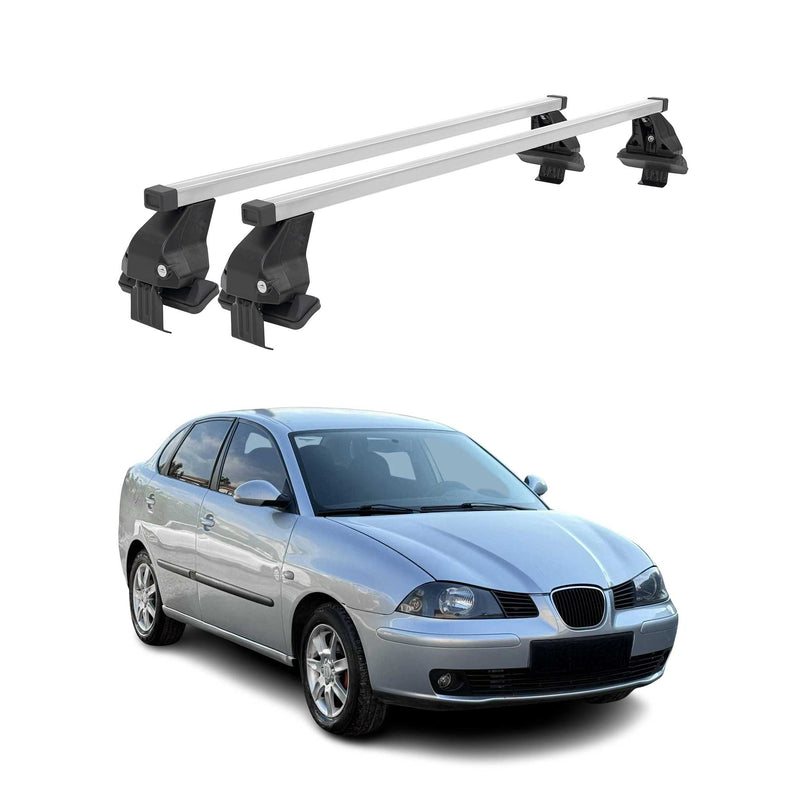 Barres de toit transversales pour Seat Cordoba II 2002-2009 Acier Gris