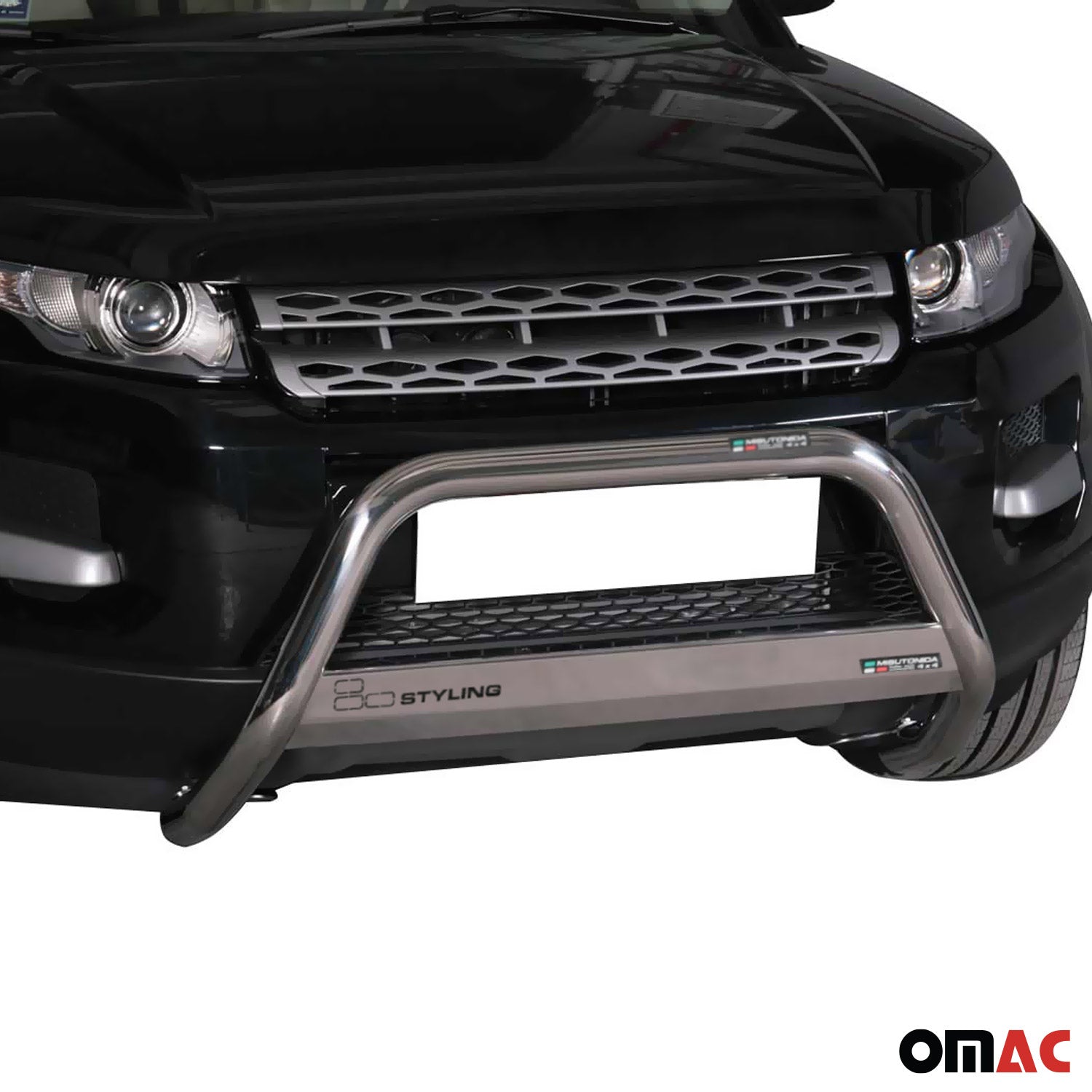 Pare-buffle Avant pour Range Rover Evoque 2011-2015 63 mm en Acier Gris