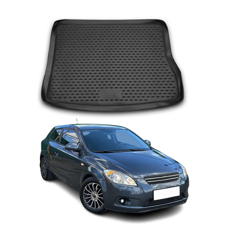 Tapis de Coffre pour Kia Ceed 2008-2021 TPE Noir