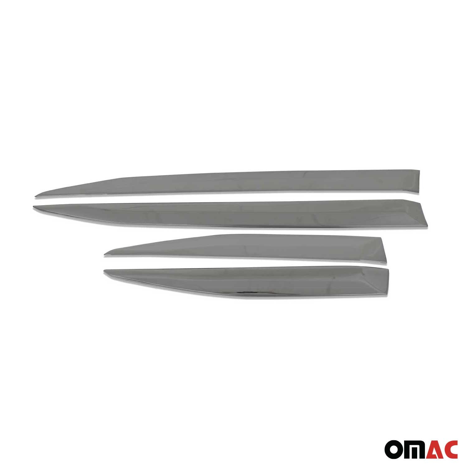 Garniture Baguette de porte latérale pour Peugeot 2008 2019-2026 inox Foncé 4Pcs
