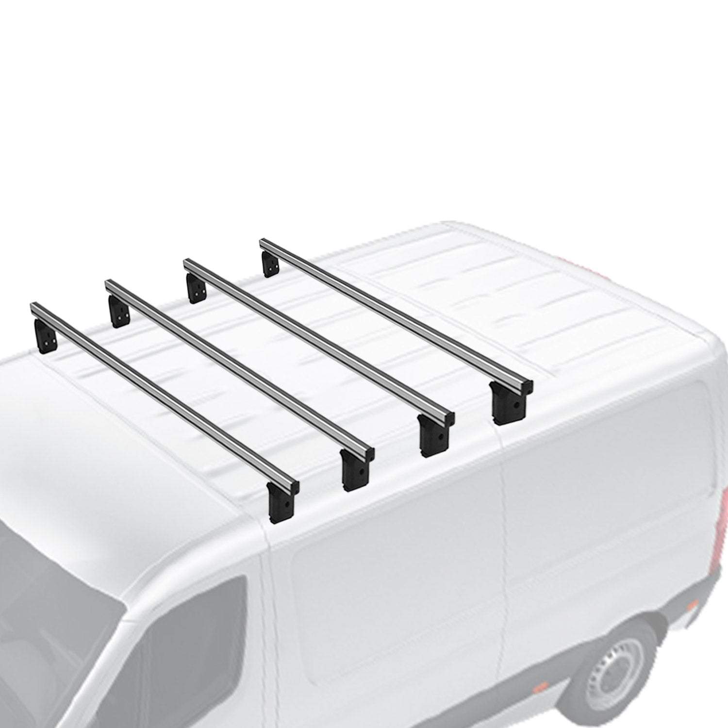 Barres de toit Transversales pour Mercedes Vito W447 2014-2026 Aluminium Gris 4x