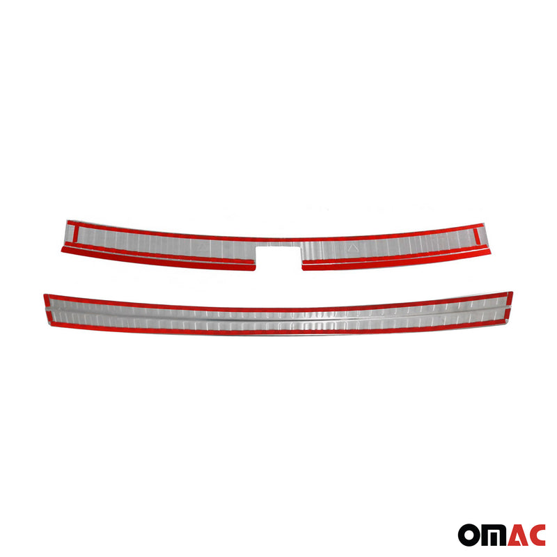 Kit Protection de Pare-Chocs arrière pour Skoda Kodiaq 2017-25 Brillant inox 3x