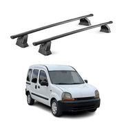 Barres de toit transversales acier pour Renault Kangoo I 1997-2007 TÜV Noir 2Pcs