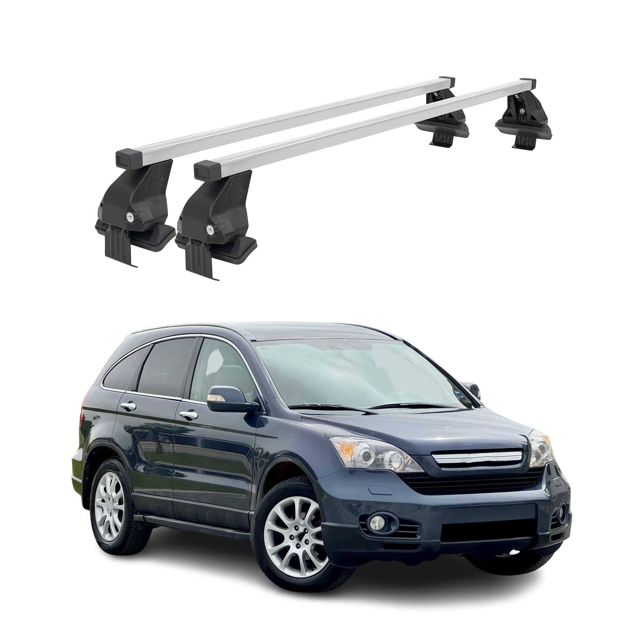 Barres de toit transversales pour Honda CR-V III 2007-2012 Acier Gris