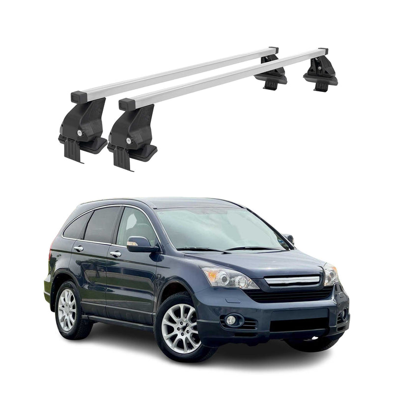 Barres de toit transversales pour Honda CR-V III 2007-2012 Acier Gris