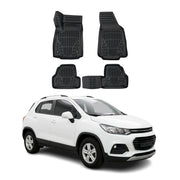 Tapis de sol pour Chevrolet Trax 2013-2022 Noir 3D en Caoutchouc TPE 4Pcs