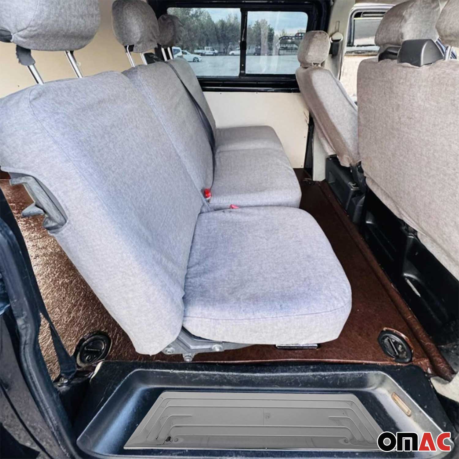 Couverture de Seuil de porte pour VW T5 2003-2015 acier inox chromé foncé 3 Pcs