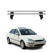 Menabo Barres de toit Transversales pour Ford Focus I 1998-2005 Gris ABE 2x