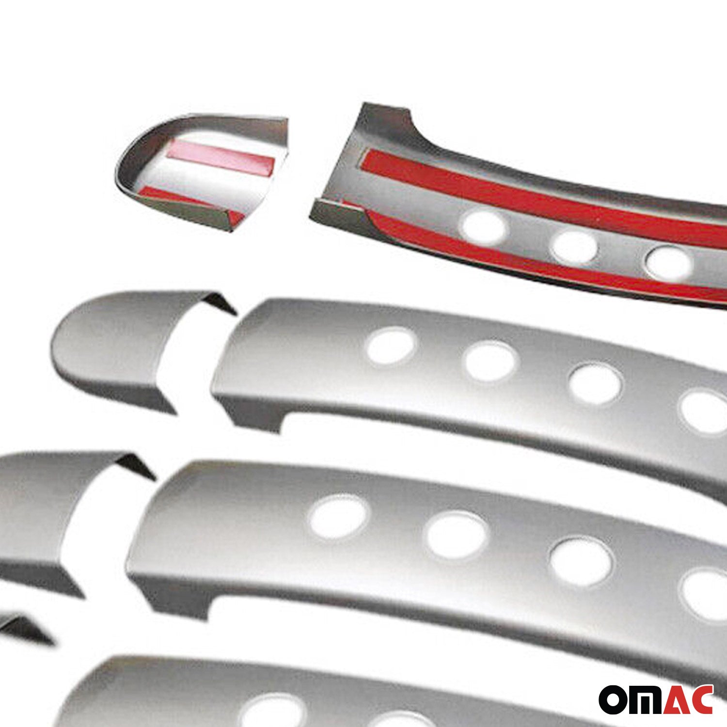 Poignée de porte Latérale pour Skoda Fabia / Octavia 1999-2014 4Portes inox 8Pcs