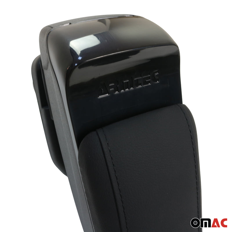 Accoudoir pour Citroen C-Elysee 2012-2019 Vinyl Abs Noir Coulissant