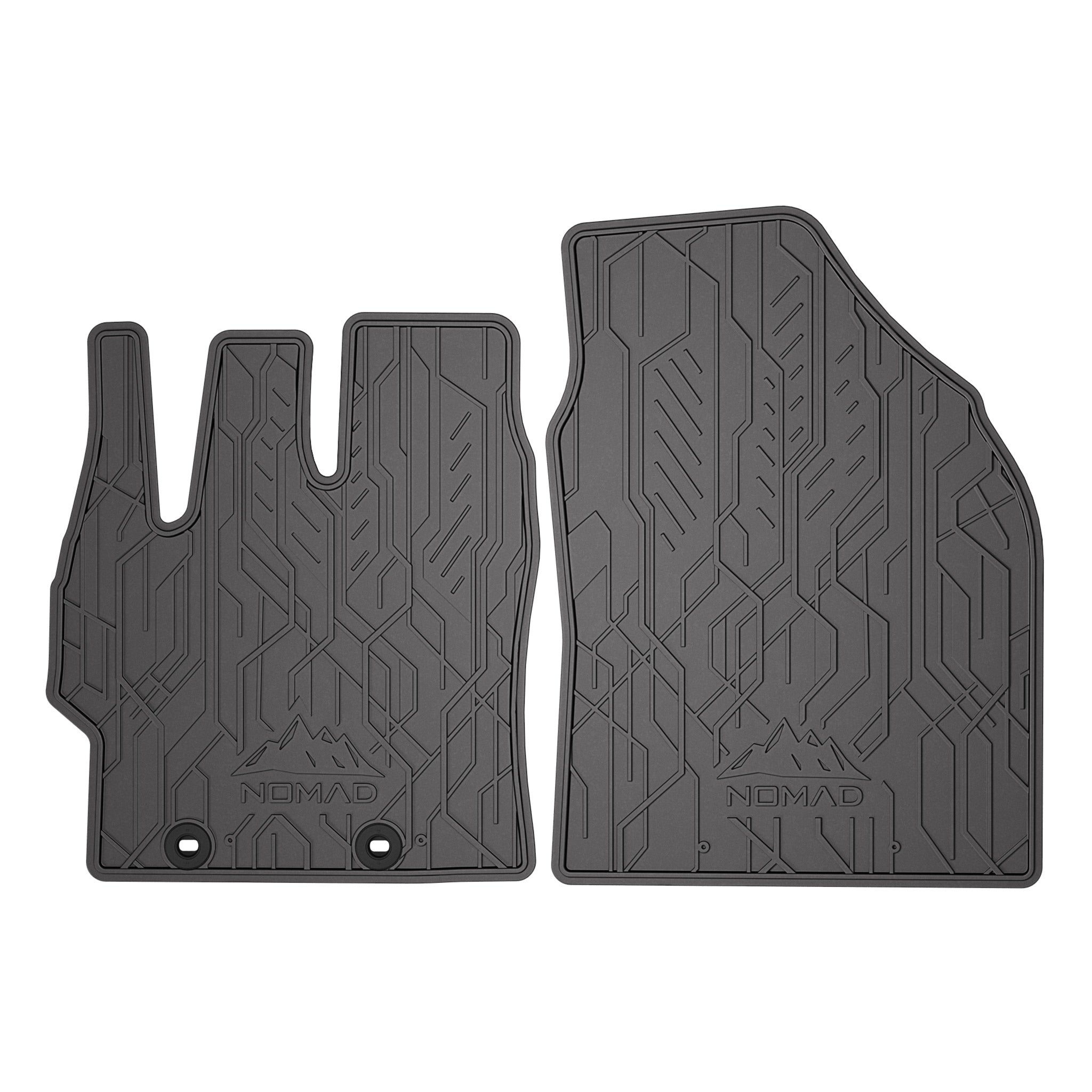 Tapis de Sol de Voiture pour Mazda 2 Hybrid 2022-2026 Caoutchouc Noir 2Pcs