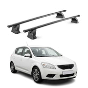 Barres de toit transversales acier pour Kia Cee'd I 2006-2012 TÜV 75 kg Noir 2x