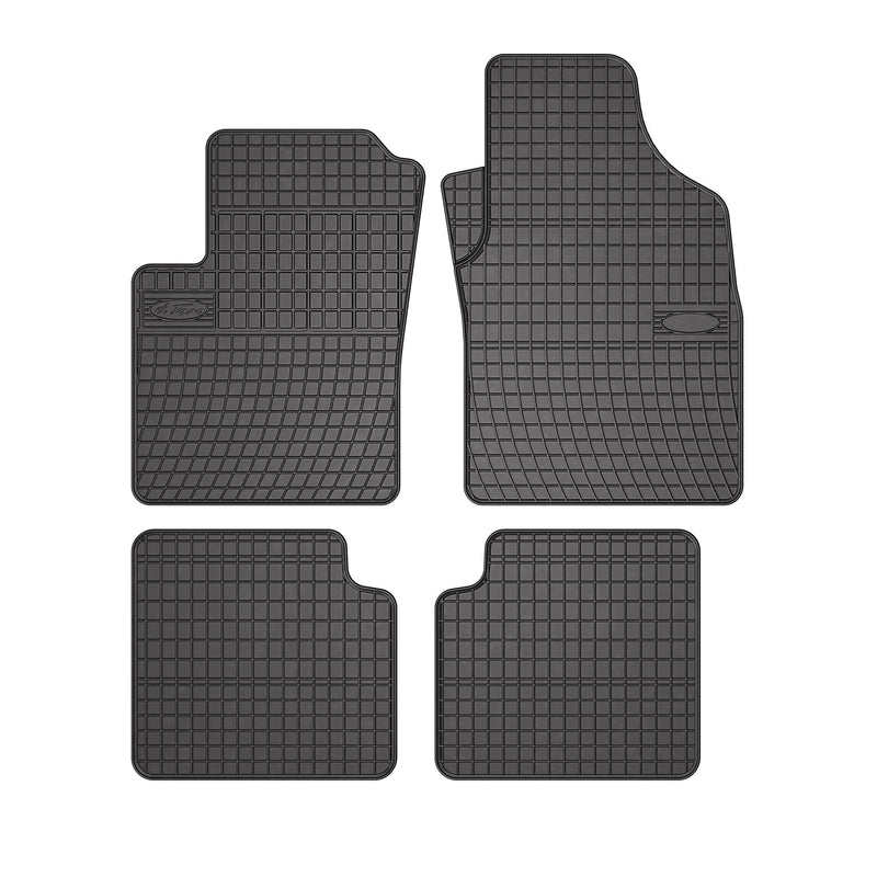 Tapis de Sol pour Fiat 500 2007-2020 Caoutchouc Noir