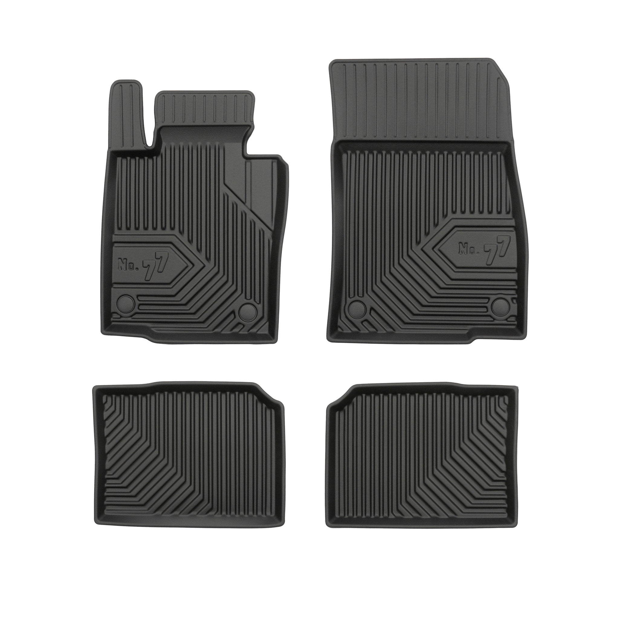 Tapis de Sol de Voiture No.77 pour Mini Countryman I R60 2010-2016 TPE Noir 4Pcs