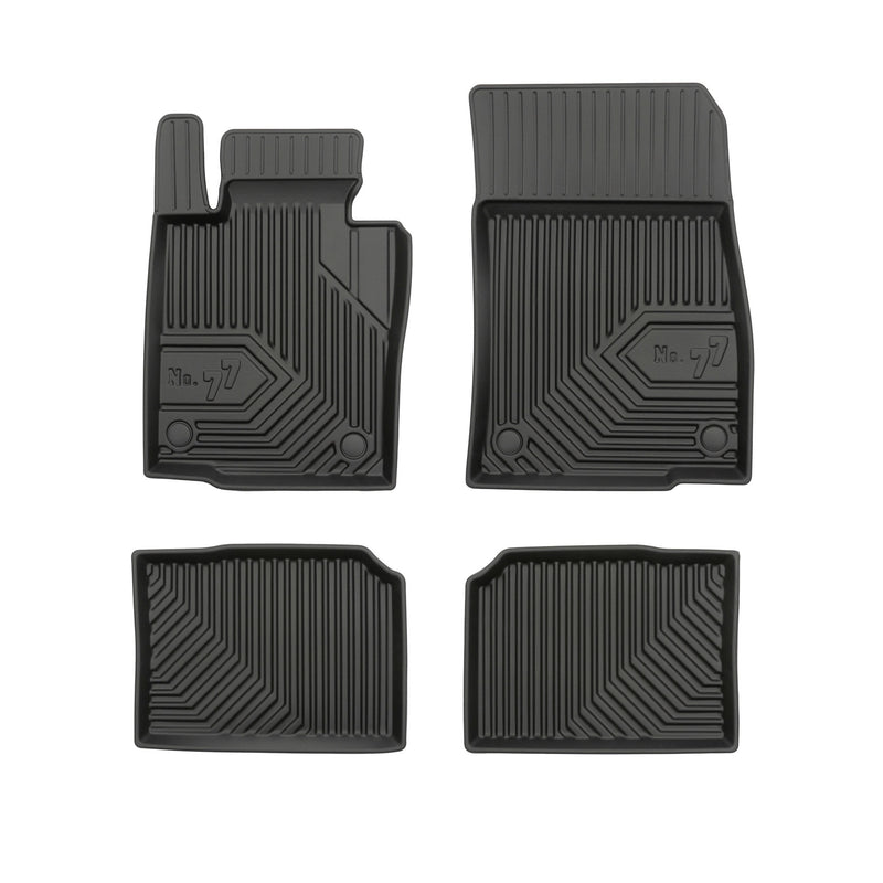 Tapis de Sol de Voiture No.77 pour Mini Countryman I R60 2010-2016 TPE Noir 4Pcs
