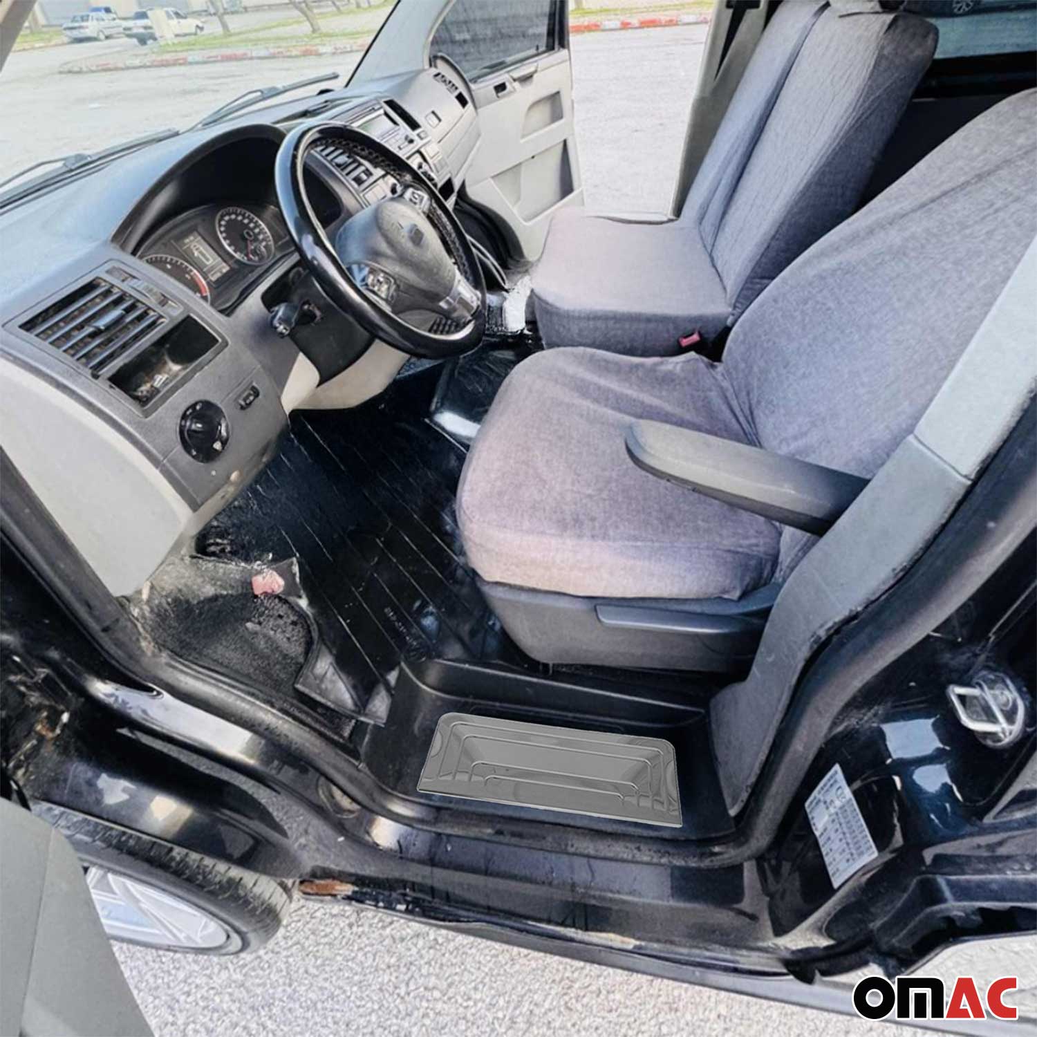 Couverture de Seuil de porte pour VW T5 2003-2015 acier inox chromé foncé 3 Pcs