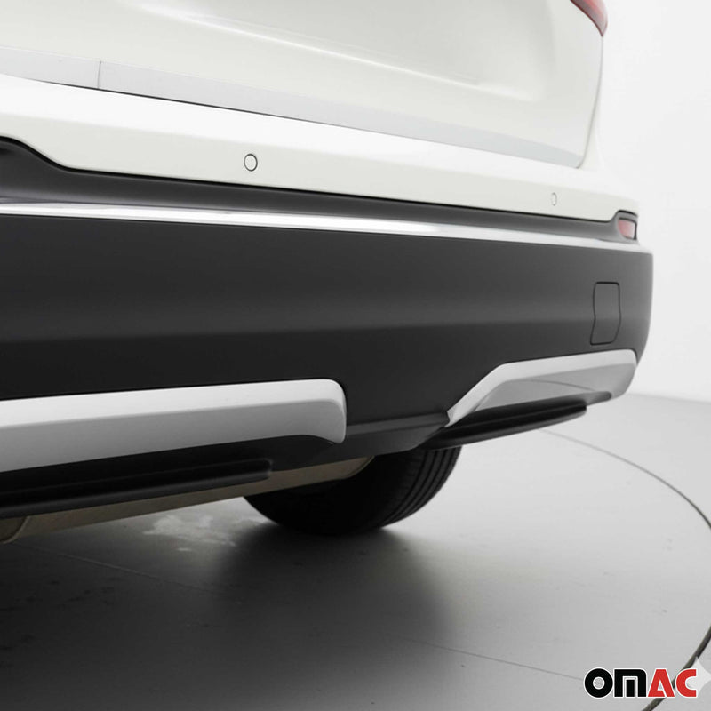 Diffuseur de pare-chocs arrière - pour Nissan Qashqai 2017-2021 inoxy chromé