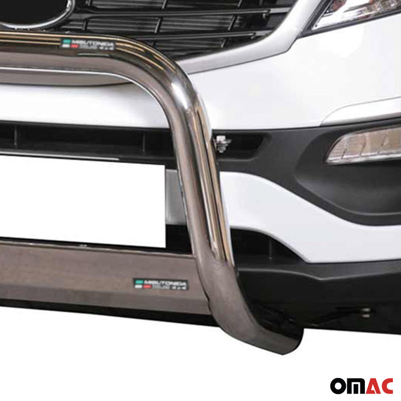 Pare-buffle Avant pour Kia Sportage 2010-2015 63 mm en Acier Gris