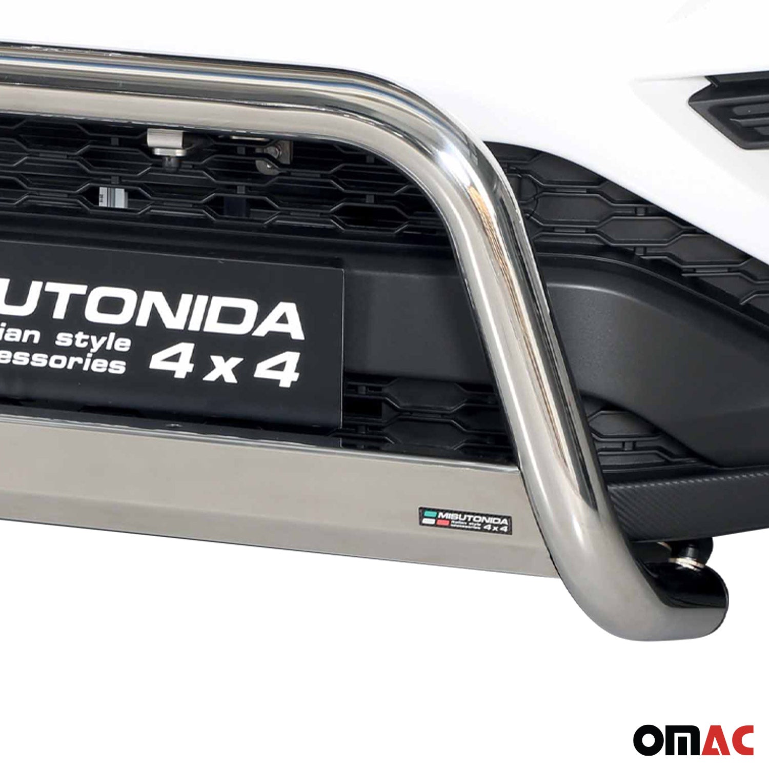 Pare-buffle Avant pour SsangYong Musso 2023-2026 63 mm en Acier Gris