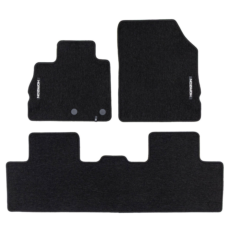 Tapis de Sol de Voiture pour Renault Scenic IV 2016-2022 Velours Noir 3Pcs
