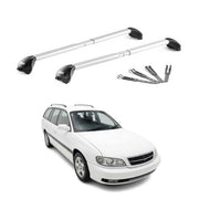 Barres de toit pour Opel Omega A Break 1986-1993 Alu Gris Argenté 2 pièces ABE