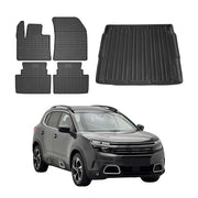 Kit Tapis de sol et coffre pour Citroen C5 Aircross 2018-2025 TPE Noir