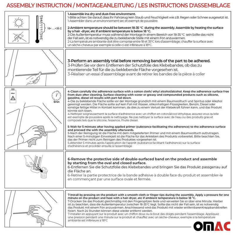 Bande de Porte latérale pour Ford Connect 2002-2014 en acier inoxydable