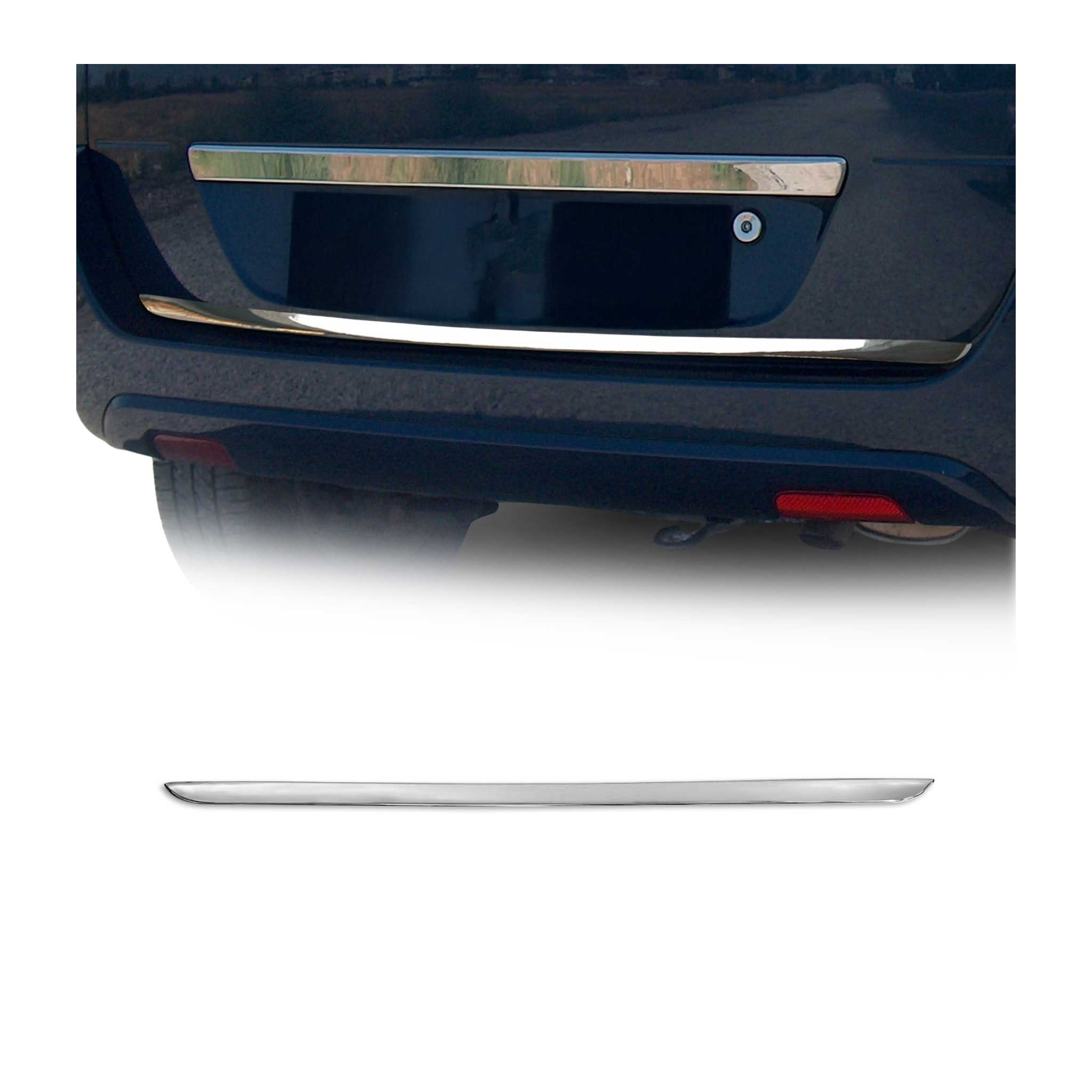 Arrière coffre couvercle moulure pour Ford Fusion 2002-2012 en acier inox Chromé