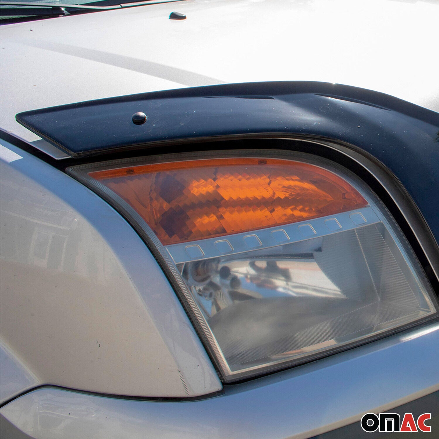 Deflecteurs d'air capot de voiture pour Ford Fusion 2002-2012 Acrylique Noir