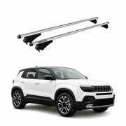 Menabo Barres de toit pour Jeep Avenger 2023-2026 Argenté Aluminium 2 Pièces