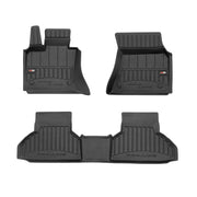 OMAC Tapis de sol caoutchouc pour BMW X6 F16 F86 2014-2019 Noir Premium