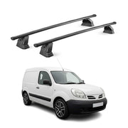 Barres de toit transversales acier pour Nissan Kubistar 2003-2009 TÜV Noir 2Pcs