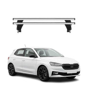 Menabo Barres de toit Transversales pour Skoda Fabia mk4 2022-2026 Alu Gris 2Pcs