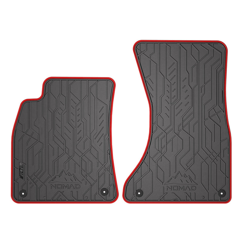 Tapis de Sol de Voiture pour Audi A5 Coupé 8T 2007-16 Caoutchouc Noir-Rogue 2Pcs