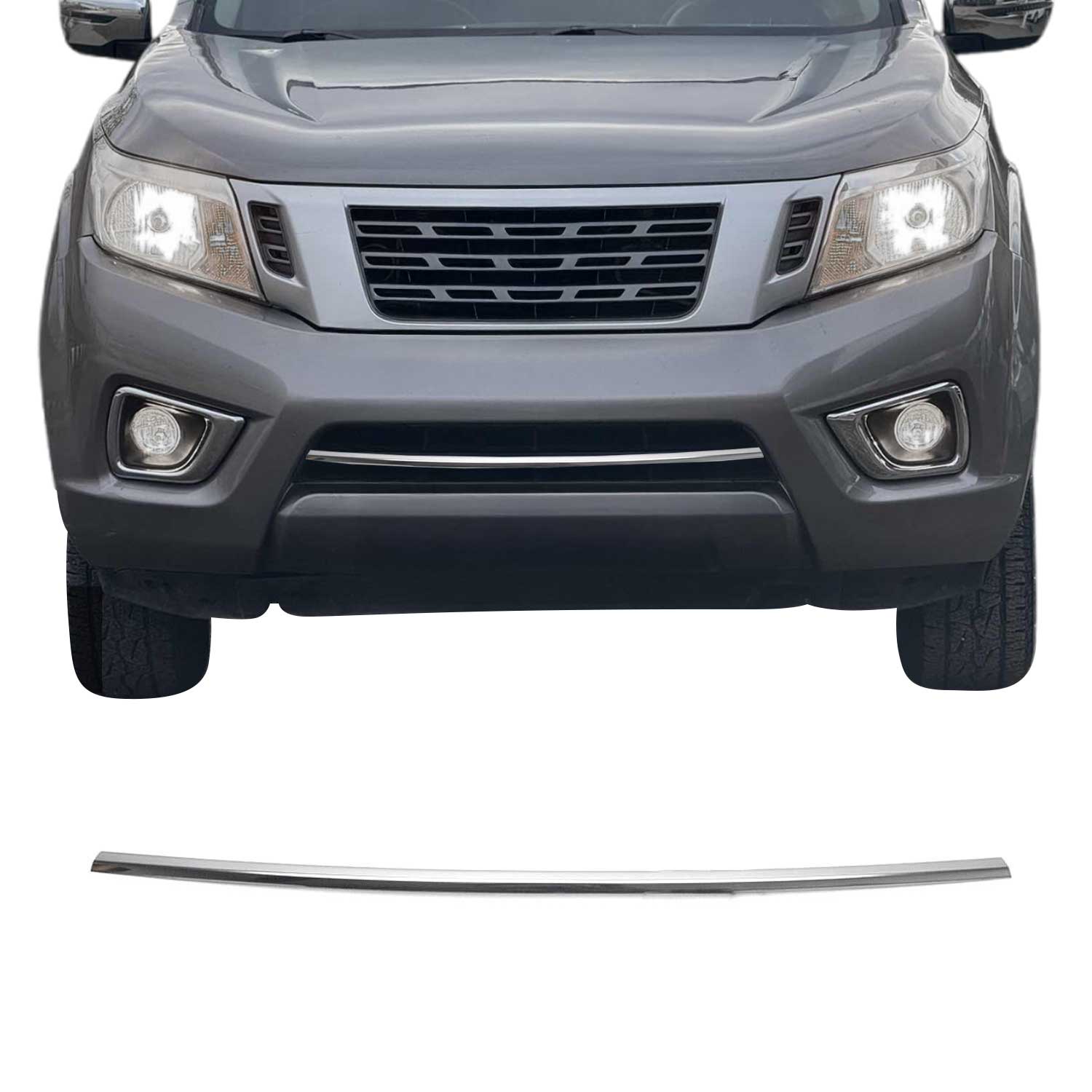 Moulure de Grille de Calandre pour Nissan Navara 2016-2020 Chromé