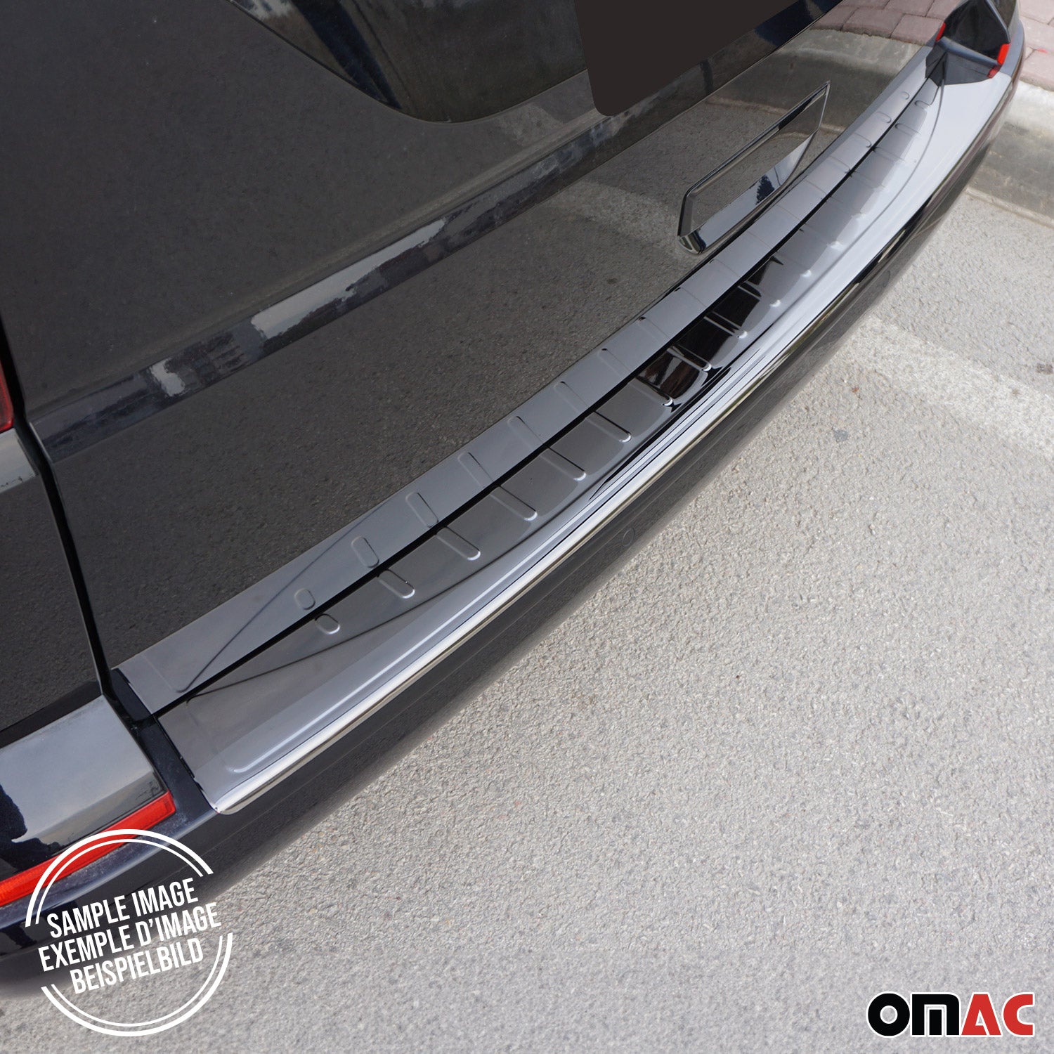 Protection de Pare-Chocs Arrière pour Dacia Duster I 2010-2017 Inox dark chrome