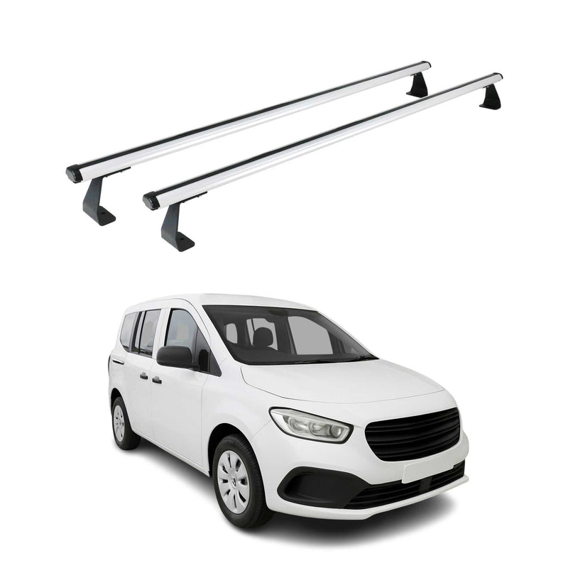 Barres de toit transversales pour Mercedes Citan 2021-2025 Aluminium Gris 2 pcs