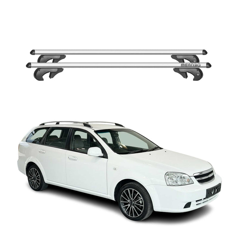 Barres de toit pour Chevrolet Nubira Kombi 2004-2007 90kg Alu Gris 2x