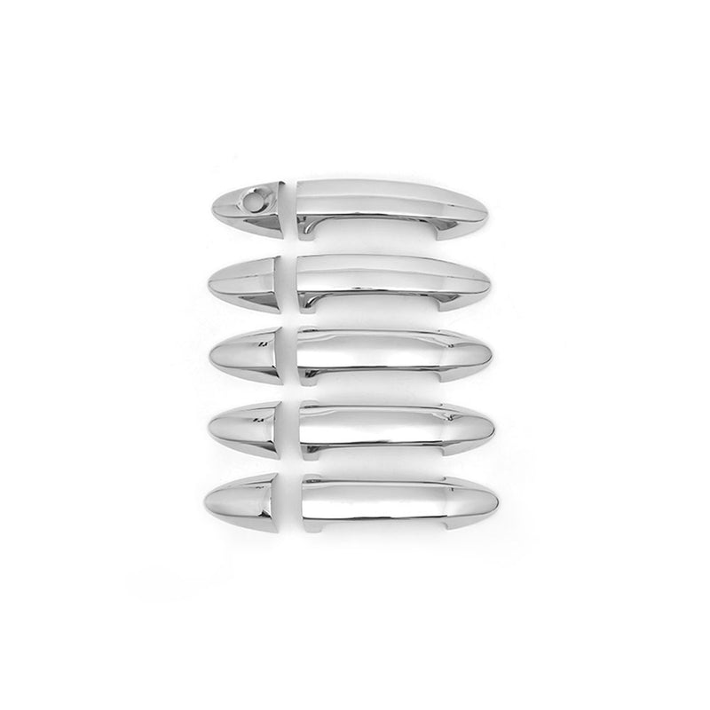 Couverture de poignée de porte pour Ford Tourneo Courier 2023-2025 Argent 10x